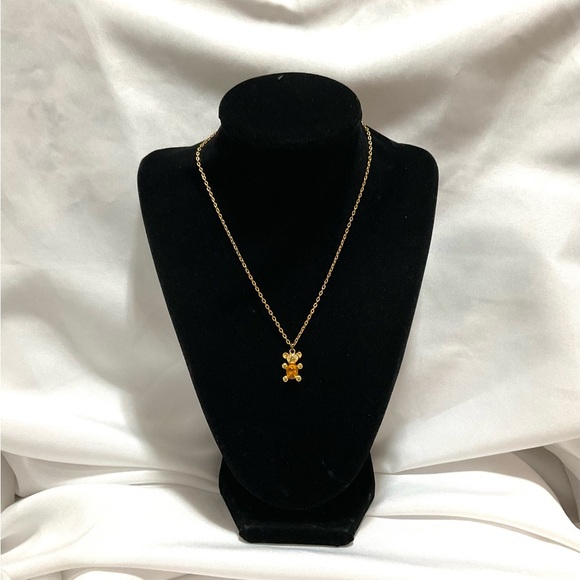 Monarch Collections Teddy Bear Topaz Baby Necklace - Picture 2 of 6